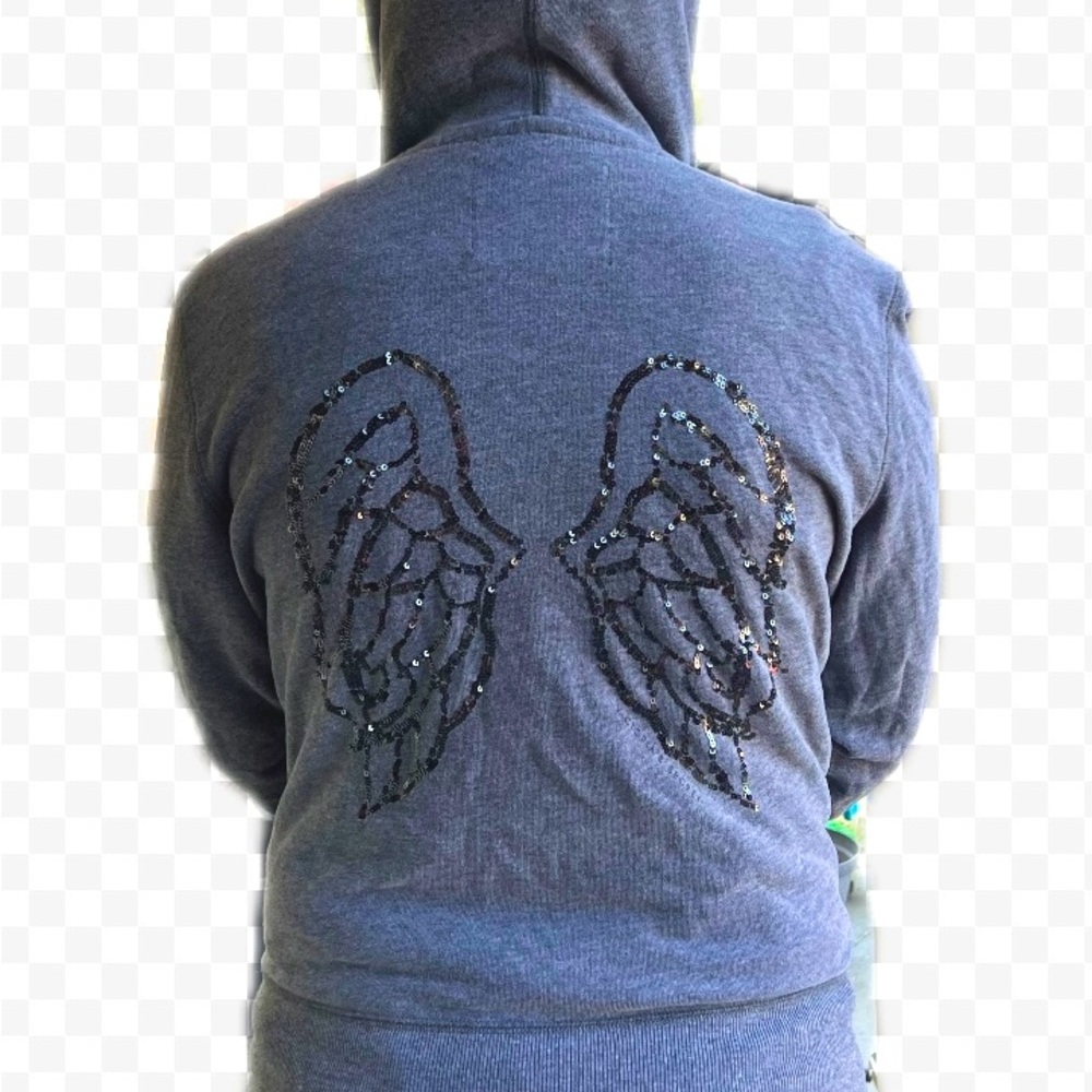 Victoria secret grey zip up jacket Medium